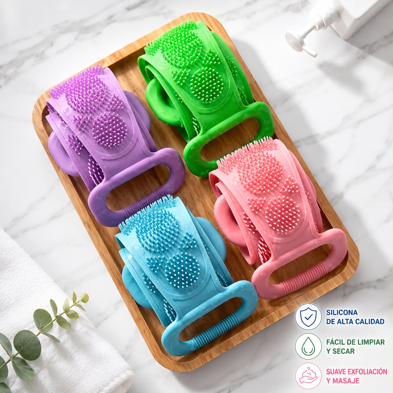 Banda Exfoliante de piel para Ducha
